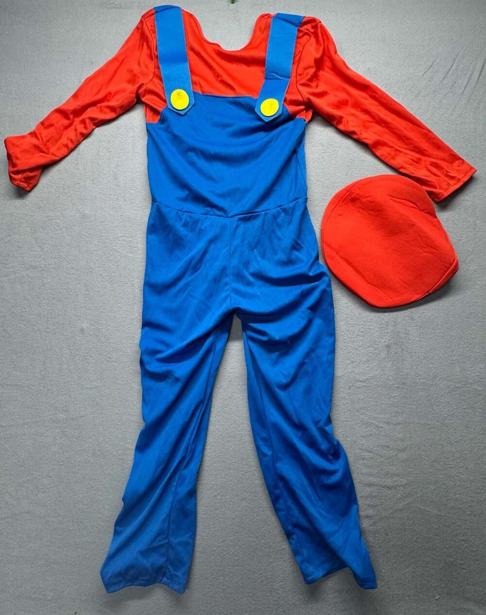 Rubies Super Mario Costume Jumpsuit and Hat Size Large